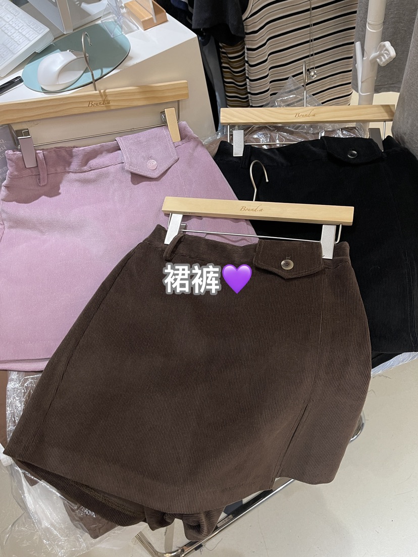 BOUND.A韓國直郵㊣女士新款真品休閑職業人氣推薦25秋冬裙褲BOUND.A裙褲