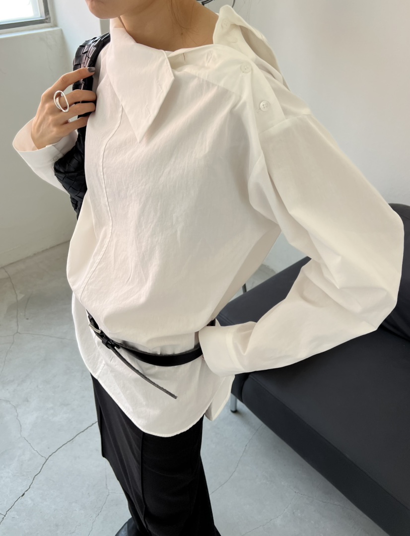 NOVUS韓國代購㊣女士新款職業真品25秋冬熱賣襯衫蕾絲衫紐扣NOVUS襯衫/蕾絲衫