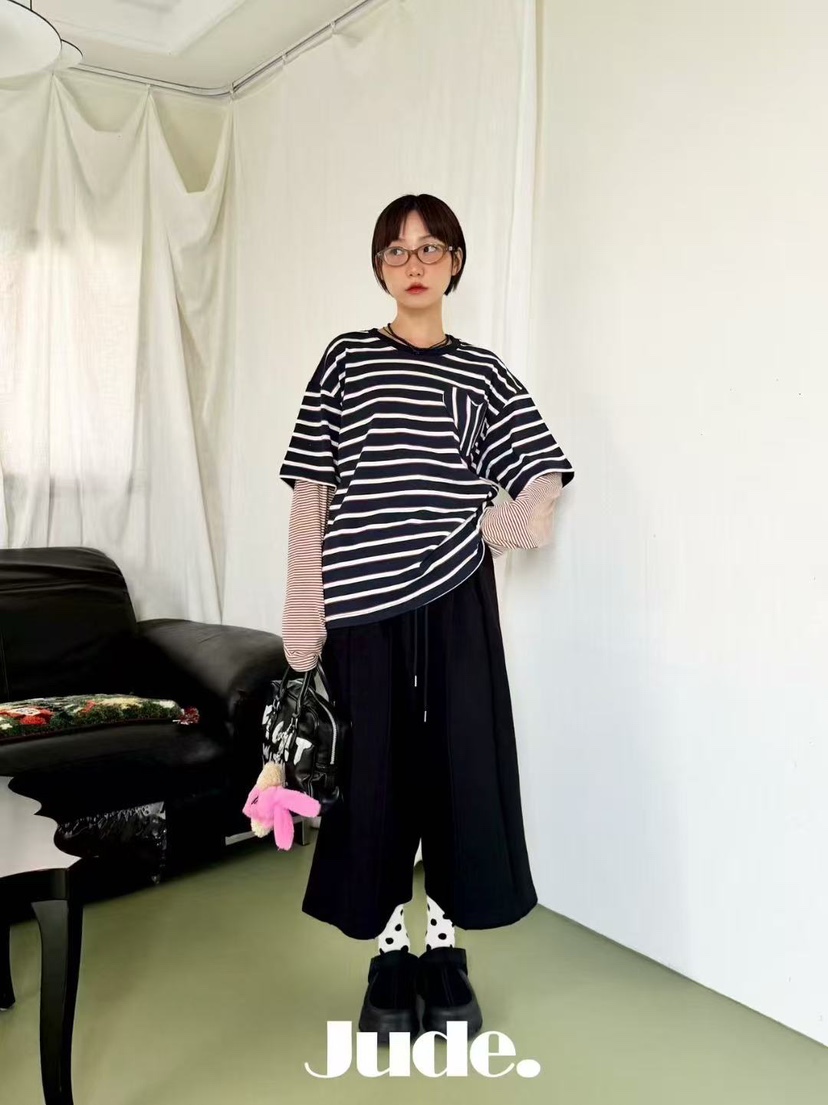 HEYJUDE韓國代購㊣女裝新款時尚職業熱賣25秋冬人氣長袖T恤HEYJUDE長袖T恤