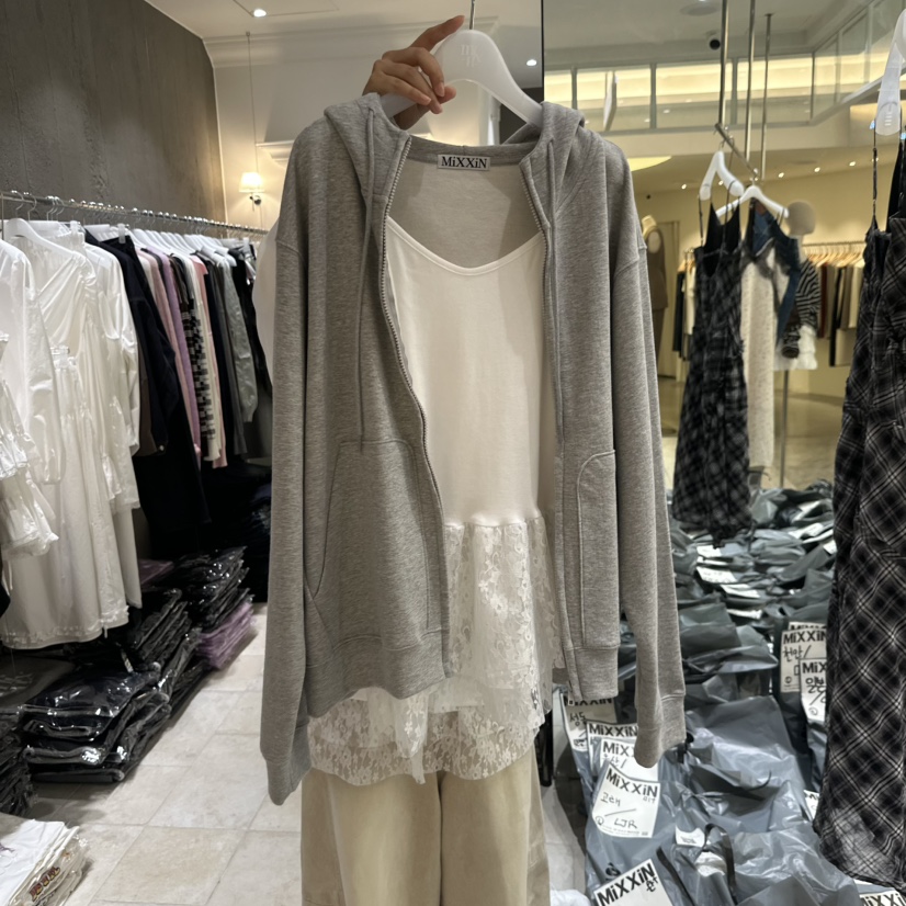 MIXXIN東大門㊣直郵女士新品休閑時尚25秋冬夾克不含內搭連帽衫MIXXIN夾克圖色4