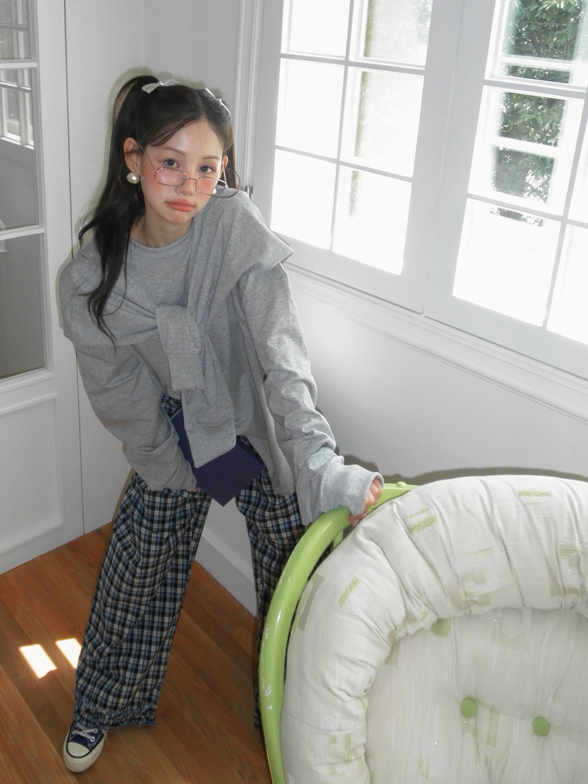 JKICHI韓國代購㊣女士新品25秋冬職業真品時尚休閑長袖T恤套裝JKICHI長袖T恤