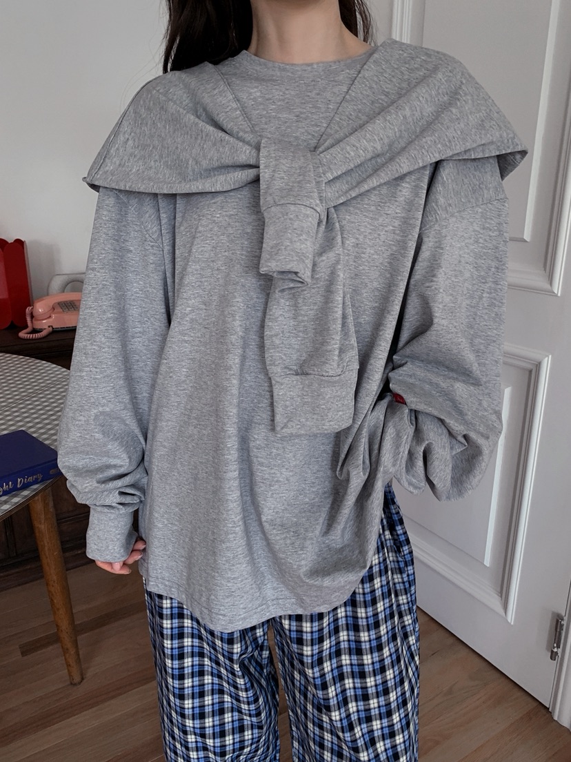 JKICHI韓國代購㊣女士新品25秋冬職業真品時尚休閑長袖T恤套裝JKICHI長袖T恤圖色2