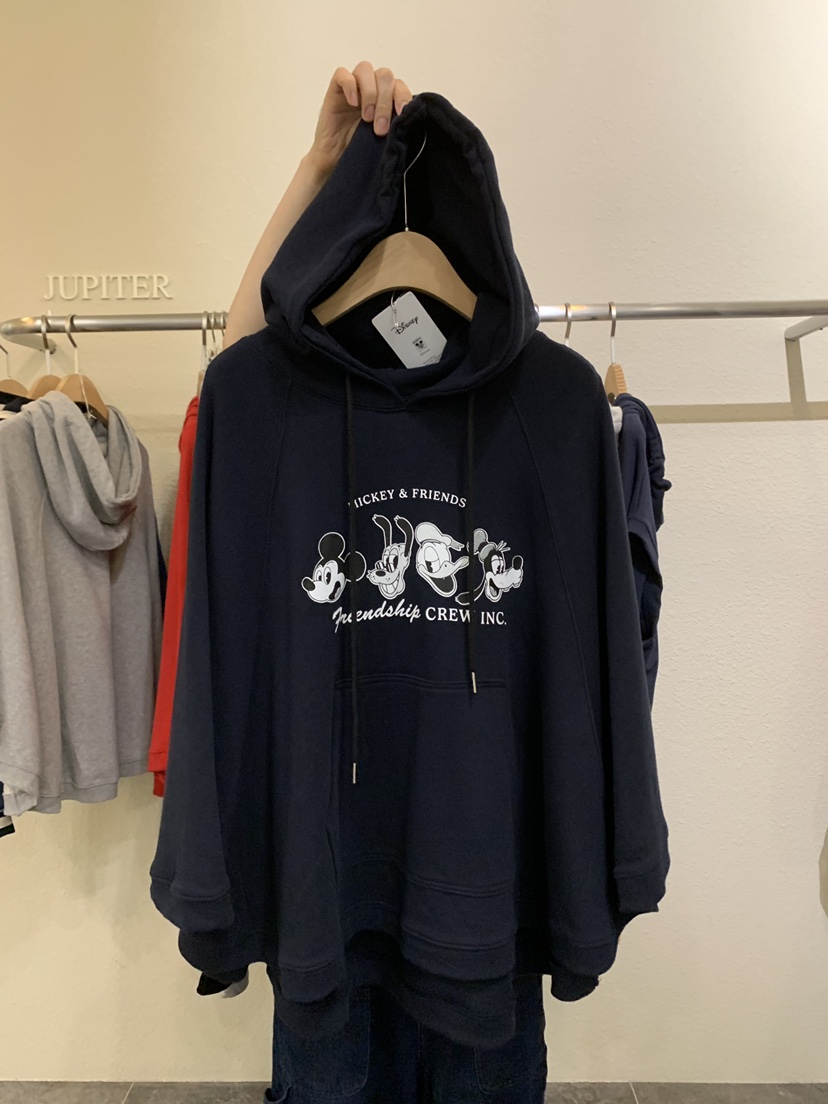 JUPITER東大門㊣直郵女士新品人氣25秋冬推薦真品熱賣衛衣斗篷JUPITER衛衣圖色2