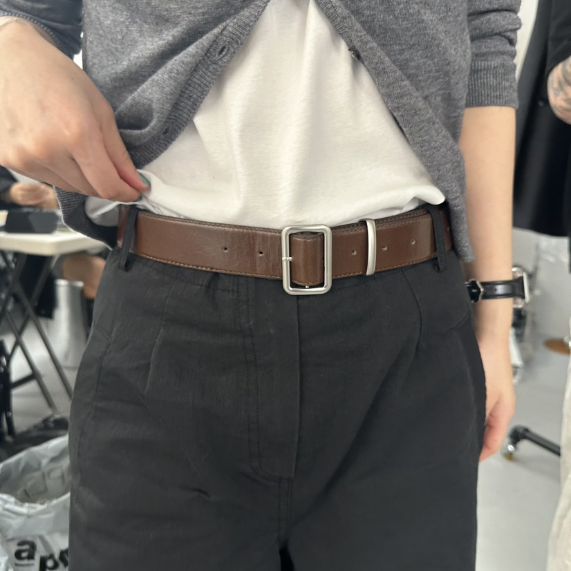 DOUBLE STANDARD/LE SMOKING/MAISONSTAFF東大門㊣代購女士新款時尚腰帶腰帶MAISONSTAFF腰帶