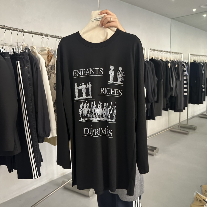 DOUBLE STANDARD/LE SMOKING/MAISONSTAFF東大門㊣直郵女士新品時尚長袖T恤MAISONSTAFF長袖T恤圖色2