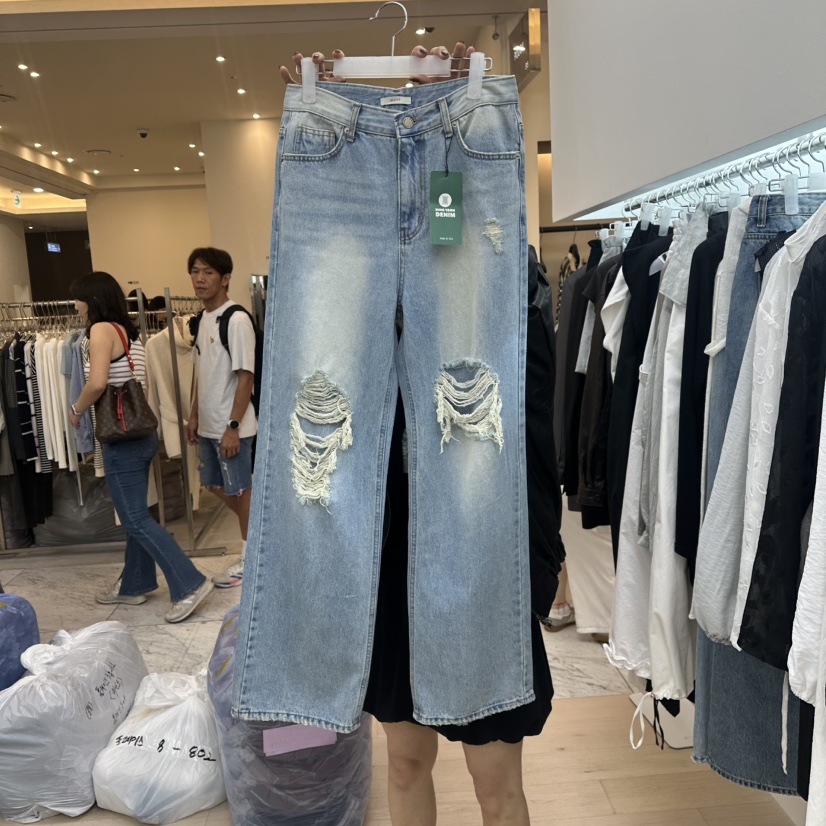 MAINT東大門㊣實拍女士新品推薦人氣25秋冬時尚真品休閑牛仔褲MAINT牛仔褲