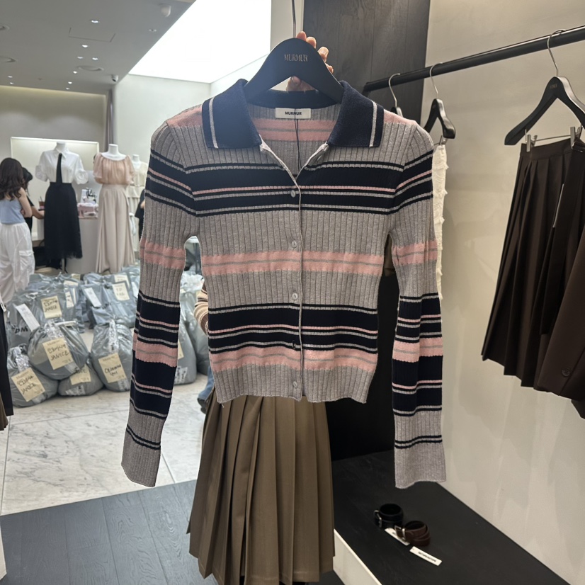 MURMUR東大門㊣代購女裝新款25秋冬休閑推薦真品時尚針織衫MURMUR針織衫圖色2