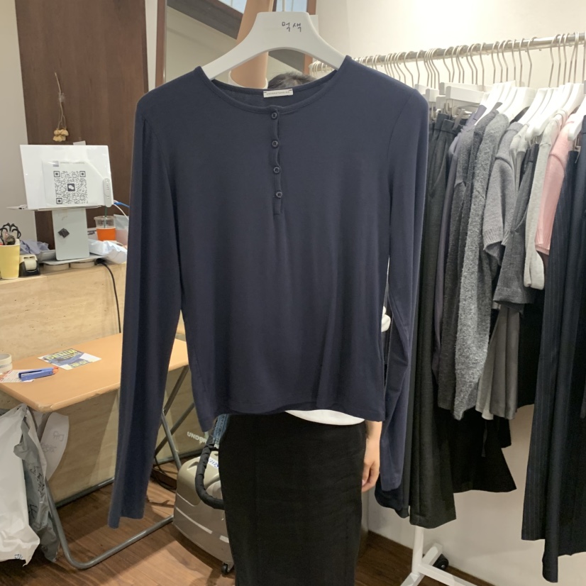 UNDERSTANDING東大門㊣實拍女士新款熱賣時尚真品職業長袖T恤UNDERSTANDING長袖T恤圖色2