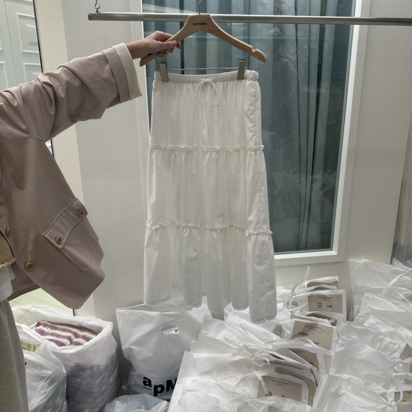 OURMOMENT東大門㊣代購女裝新品休閑推薦真品人氣熱賣時尚長裙OURMOMENT長裙