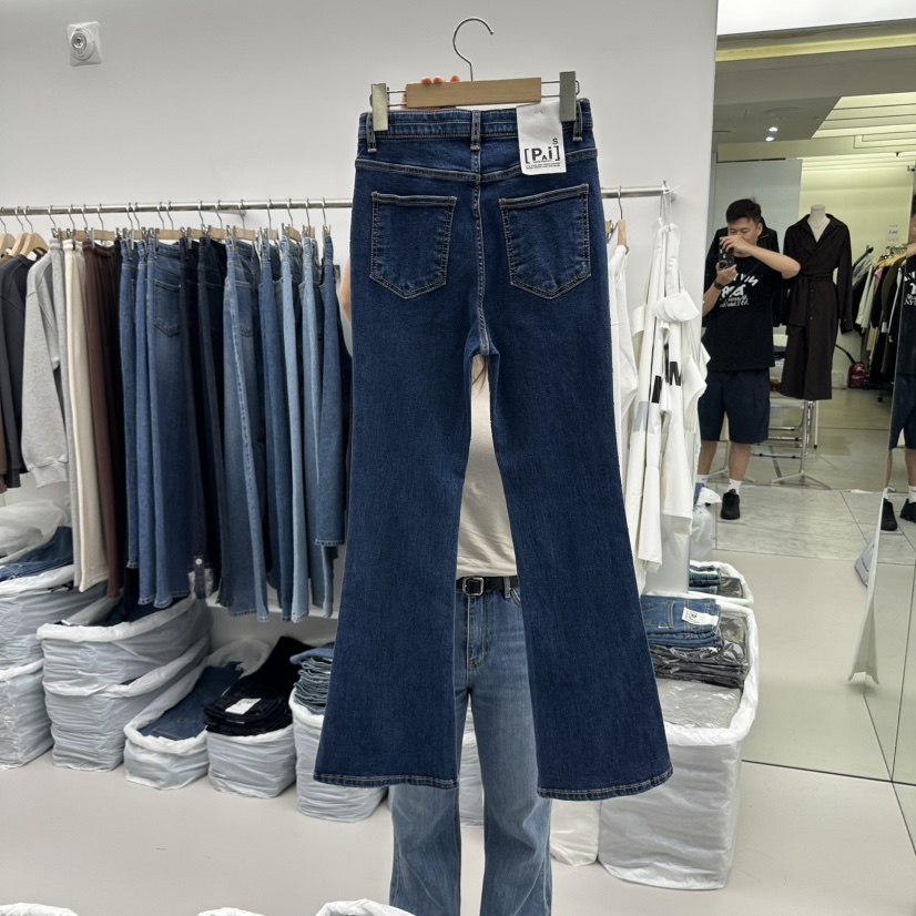 VERVE韓國代購㊣女裝新款推薦25秋冬時尚休閑人氣真品牛仔褲VERVE牛仔褲