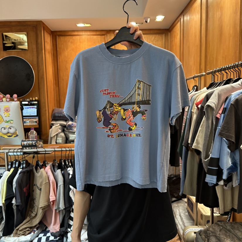 GARMENT-P韓國代購㊣女士新款職業人氣真品25秋冬時尚熱賣T恤GARMENTT恤圖色2