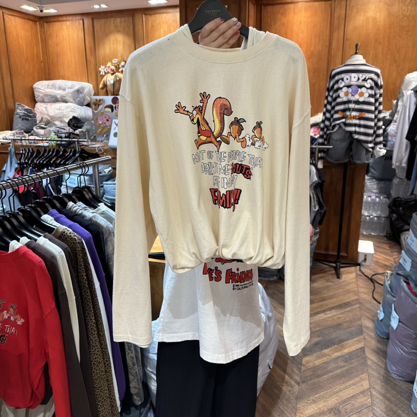 GARMENT-P東大門㊣實拍女士新款時尚25秋冬職業休閑長袖T恤GARMENT長袖T恤