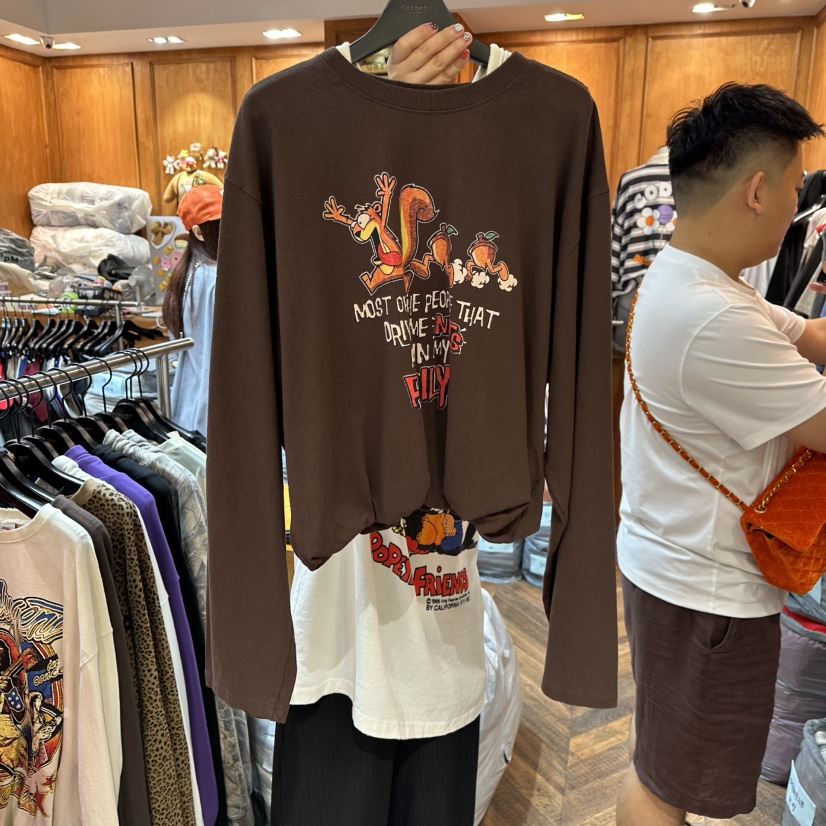 GARMENT-P東大門㊣實拍女士新款時尚25秋冬職業休閑長袖T恤GARMENT長袖T恤圖色3