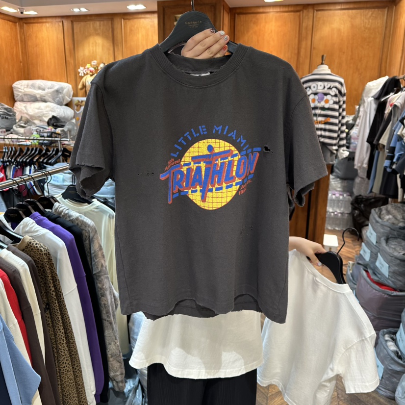 GARMENT-P東大門㊣實拍女裝新品時尚25秋冬推薦真品休閑T恤GARMENTT恤圖色2