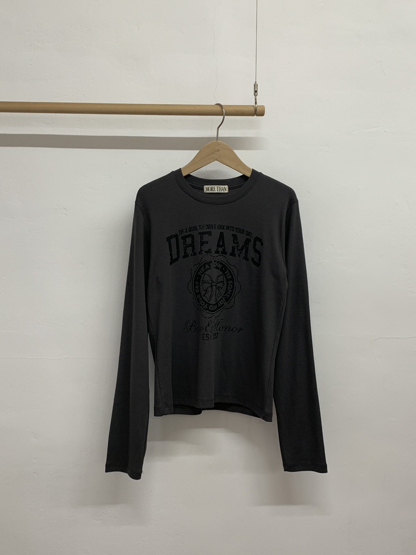MORE THAN-P東大門㊣直郵女裝新品25秋冬真品時尚長袖T恤MORE THAN長袖T恤圖色2