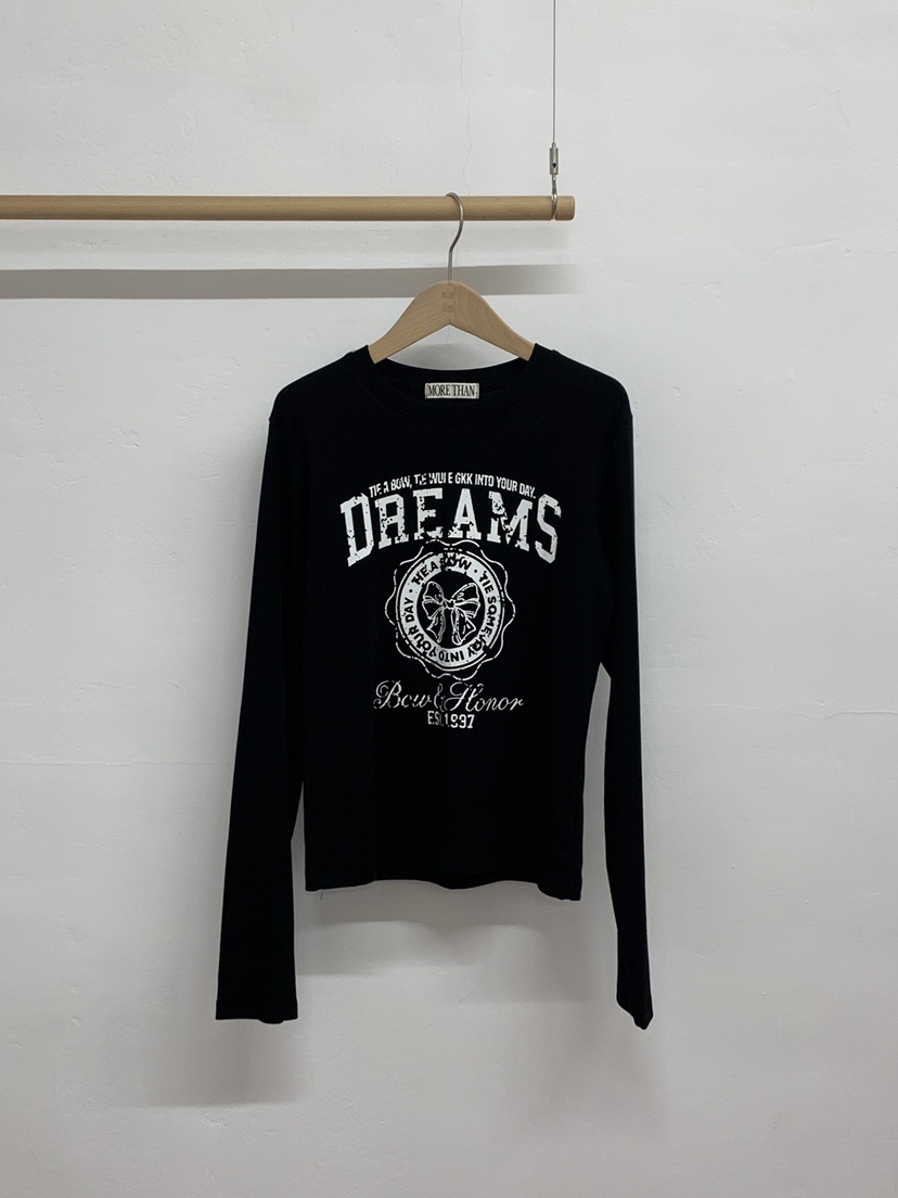 MORE THAN-P東大門㊣直郵女裝新品25秋冬真品時尚長袖T恤MORE THAN長袖T恤圖色3
