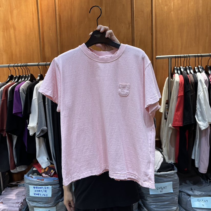 GARMENT-P東大門㊣直郵女裝新款職業休閑25秋冬人氣T恤口袋GARMENTT恤