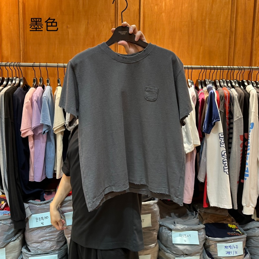 GARMENT-P東大門㊣直郵女裝新款職業休閑25秋冬人氣T恤口袋GARMENTT恤圖色7