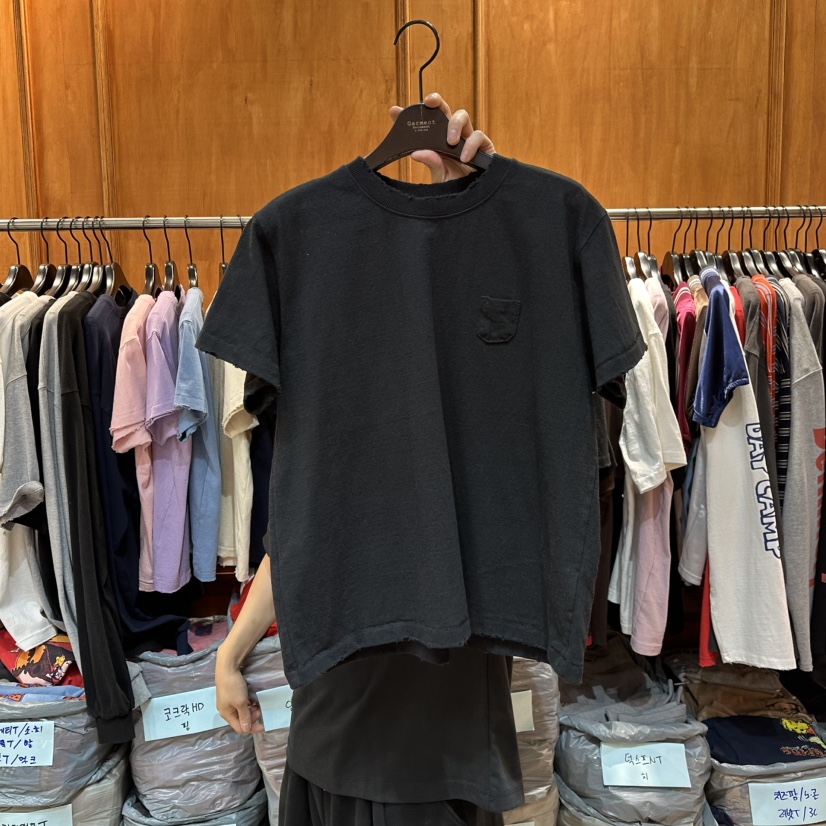 GARMENT-P東大門㊣直郵女裝新款職業休閑25秋冬人氣T恤口袋GARMENTT恤圖色8