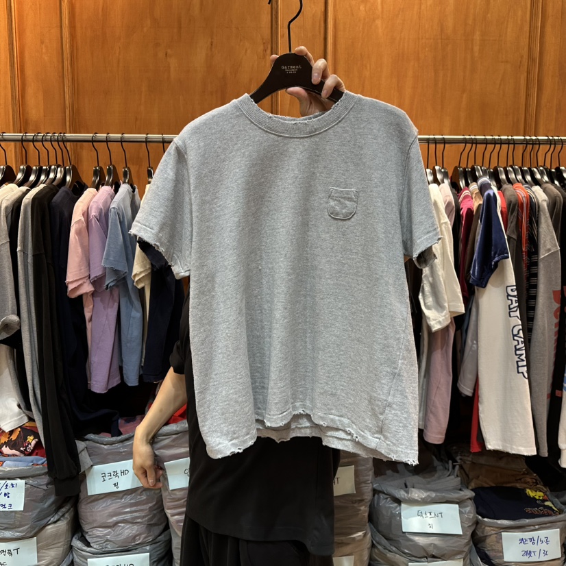 GARMENT-P東大門㊣直郵女裝新款職業休閑25秋冬人氣T恤口袋GARMENTT恤圖色9
