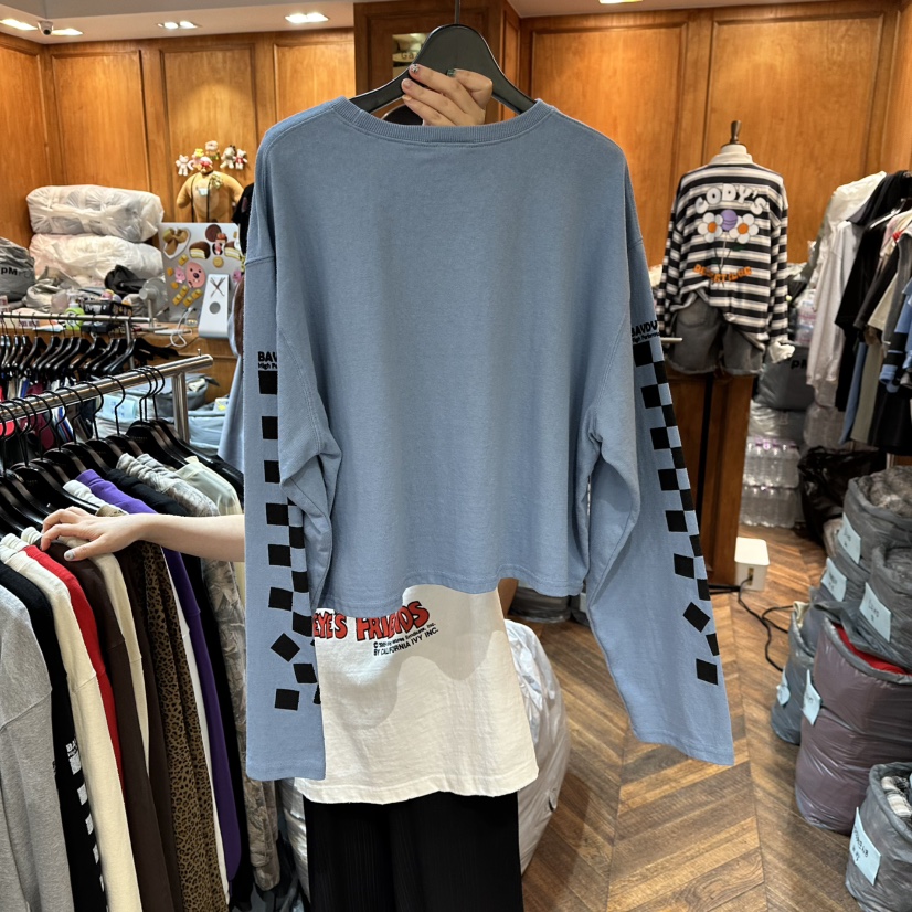 GARMENT-P東大門㊣實拍女裝新品熱賣25秋冬職業推薦長袖T恤GARMENT長袖T恤