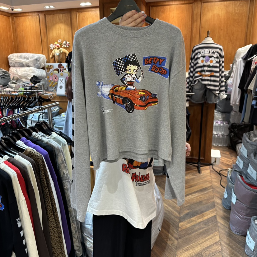 GARMENT-P東大門㊣實拍女裝新品熱賣25秋冬職業推薦長袖T恤GARMENT長袖T恤圖色2