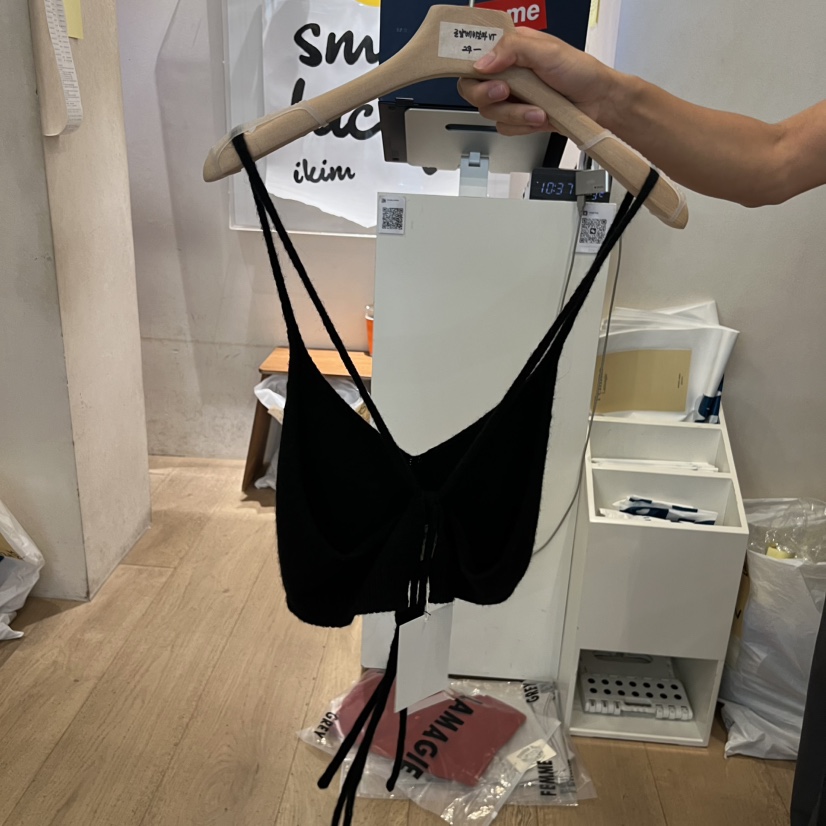 LA MAGIE FEMME東大門㊣實拍女裝新品時尚推薦25秋冬吊帶背心Lamagie Femme吊帶/背心