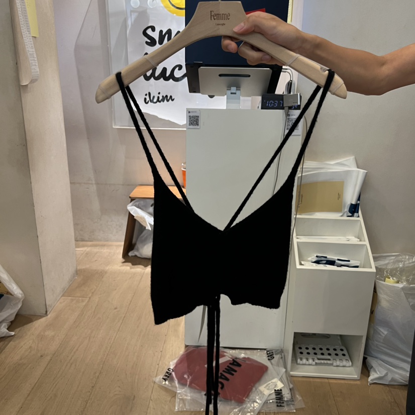 LA MAGIE FEMME東大門㊣實拍女裝新品時尚推薦25秋冬吊帶背心Lamagie Femme吊帶/背心