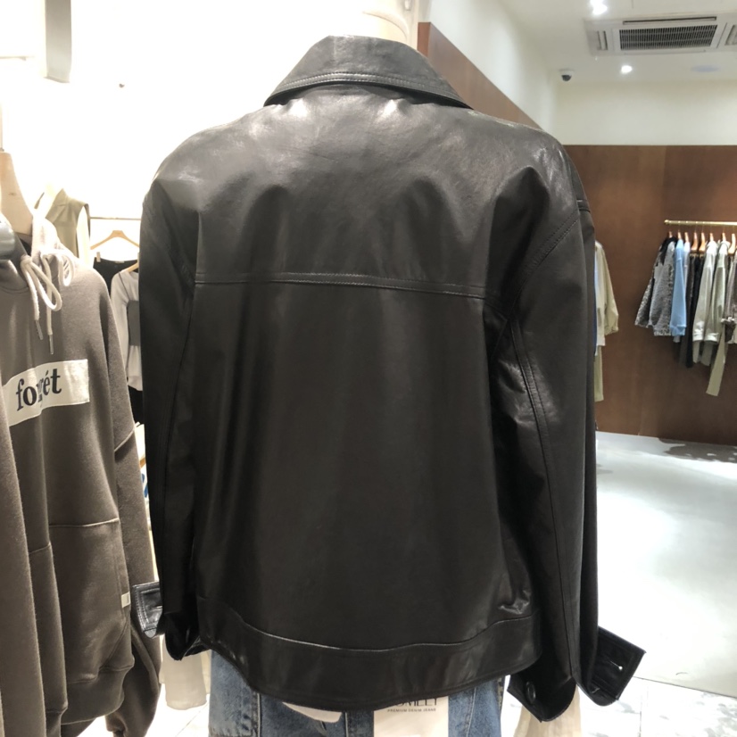 COMELY韓國代購㊣女士新品時尚25秋冬真品熱賣職業夾克羊皮COMELY夾克