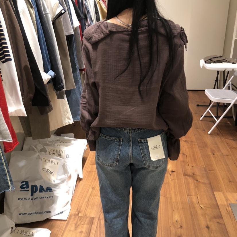 COMELY東大門㊣代購女裝新品人氣推薦25秋冬熱賣襯衫蕾絲衫COMELY襯衫/蕾絲衫