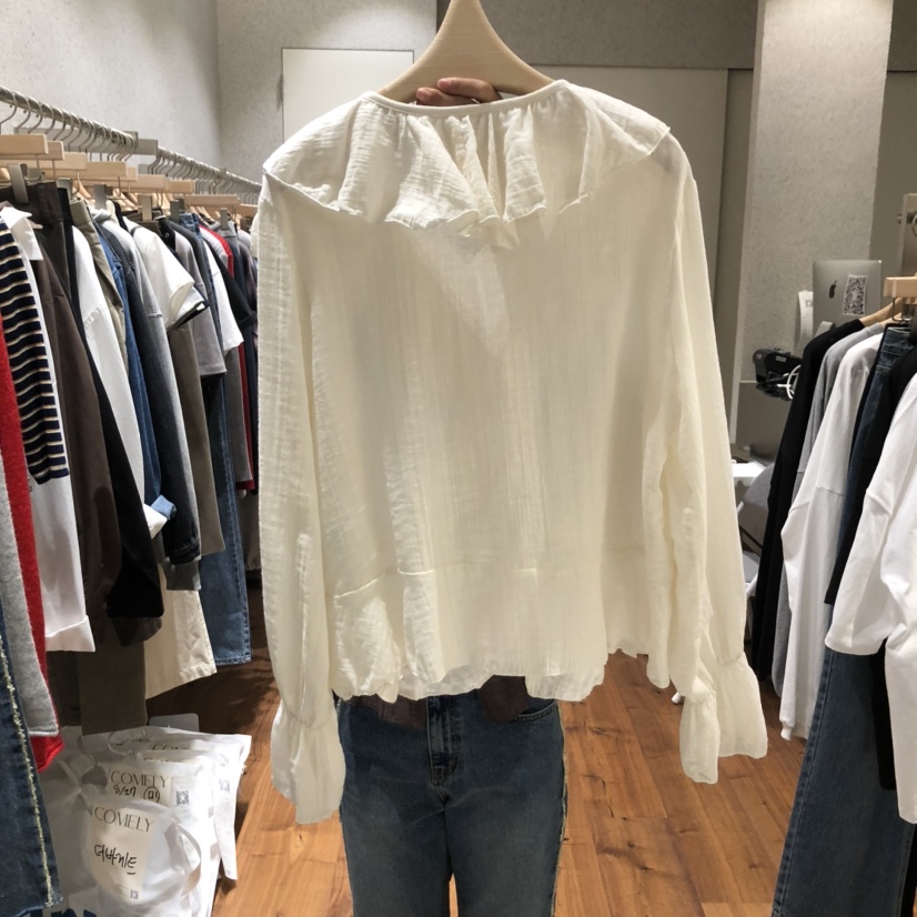 COMELY東大門㊣代購女裝新品人氣推薦25秋冬熱賣襯衫蕾絲衫COMELY襯衫/蕾絲衫