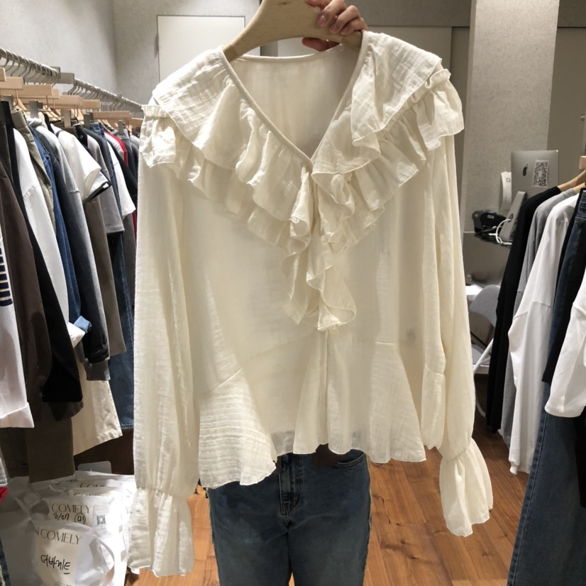 COMELY東大門㊣代購女裝新品人氣推薦25秋冬熱賣襯衫蕾絲衫COMELY襯衫/蕾絲衫