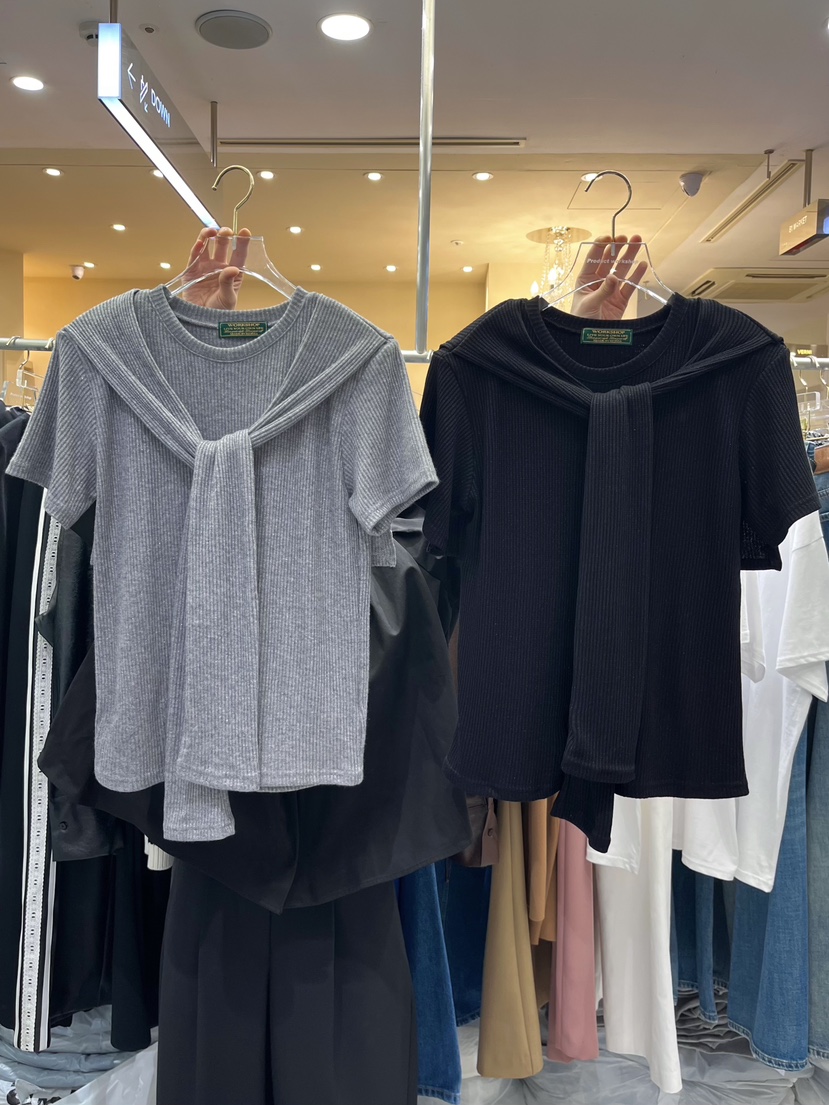 WORK SHOP東大門㊣直郵女士新款25秋冬職業熱賣針織衫披肩Work_shop針織衫