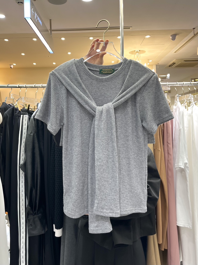 WORK SHOP東大門㊣直郵女士新款25秋冬職業熱賣針織衫披肩Work_shop針織衫