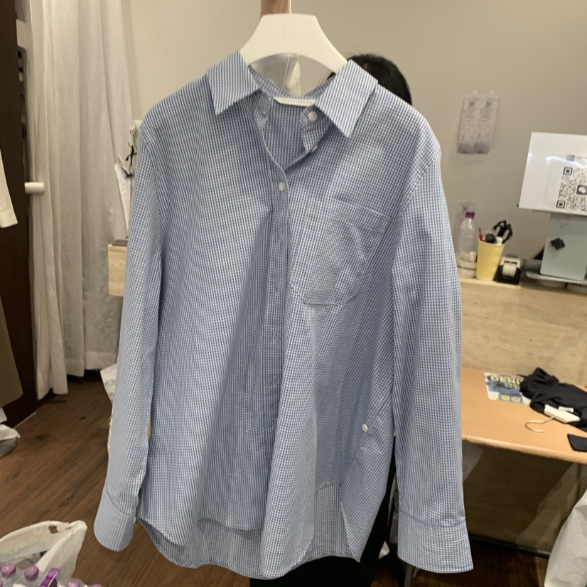 UNDERSTANDING韓國直郵㊣女裝新款25秋冬時尚襯衫蕾絲衫格子UNDERSTANDING襯衫/蕾絲衫