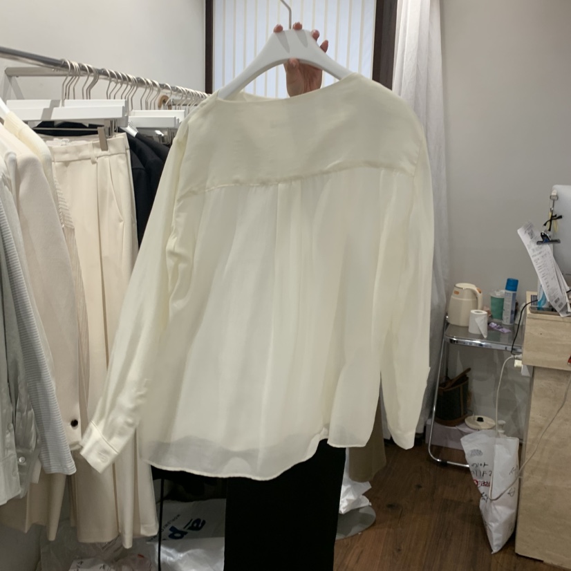 UNDERSTANDING東大門㊣實拍女裝新品25秋冬時尚推薦襯衫蕾絲衫UNDERSTANDING襯衫/蕾絲衫