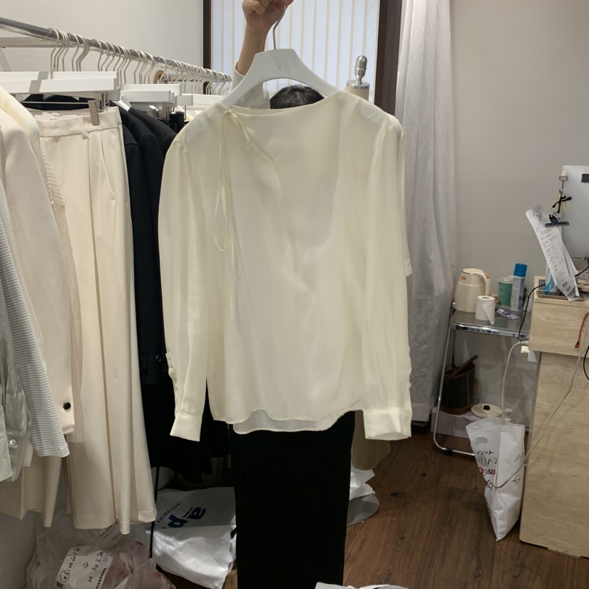 UNDERSTANDING東大門㊣實拍女裝新品25秋冬時尚推薦襯衫蕾絲衫UNDERSTANDING襯衫/蕾絲衫圖色2