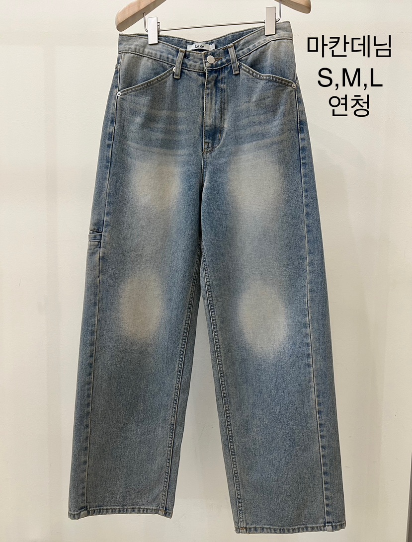 LAKE-A韓國直郵㊣女士新品25秋冬推薦人氣真品職業熱賣牛仔褲Lake side牛仔褲
