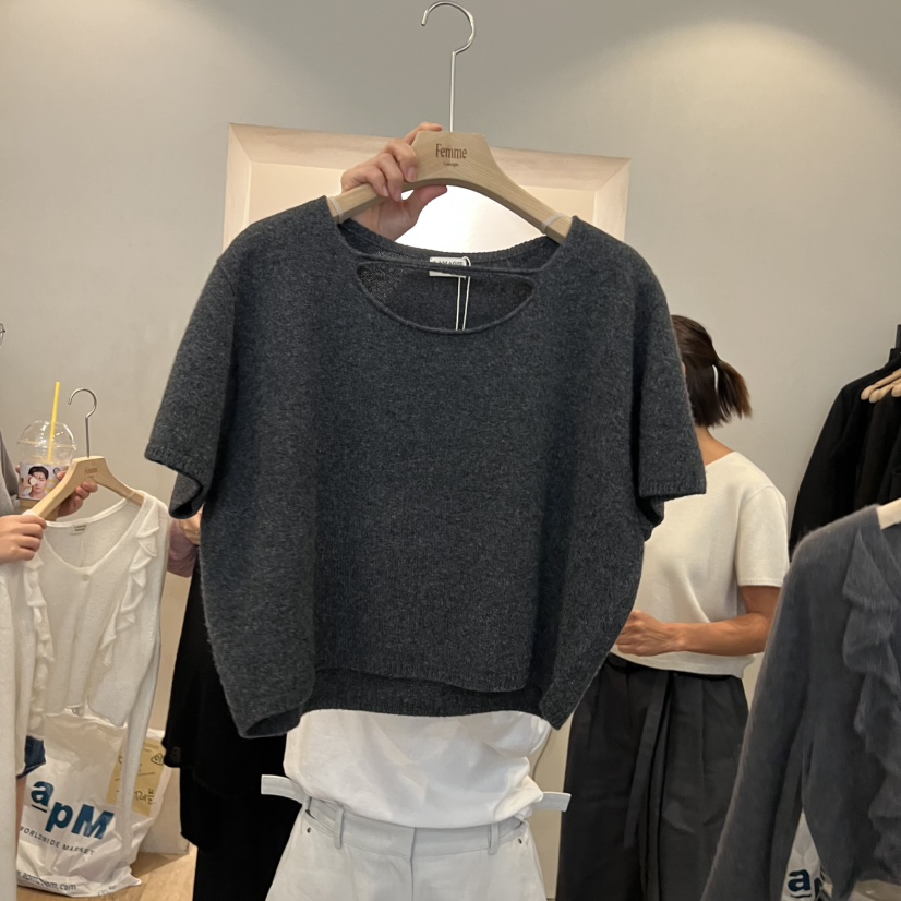 LA MAGIE FEMME東大門㊣代購女士新款人氣職業25秋冬針織衫Lamagie Femme針織衫圖色2
