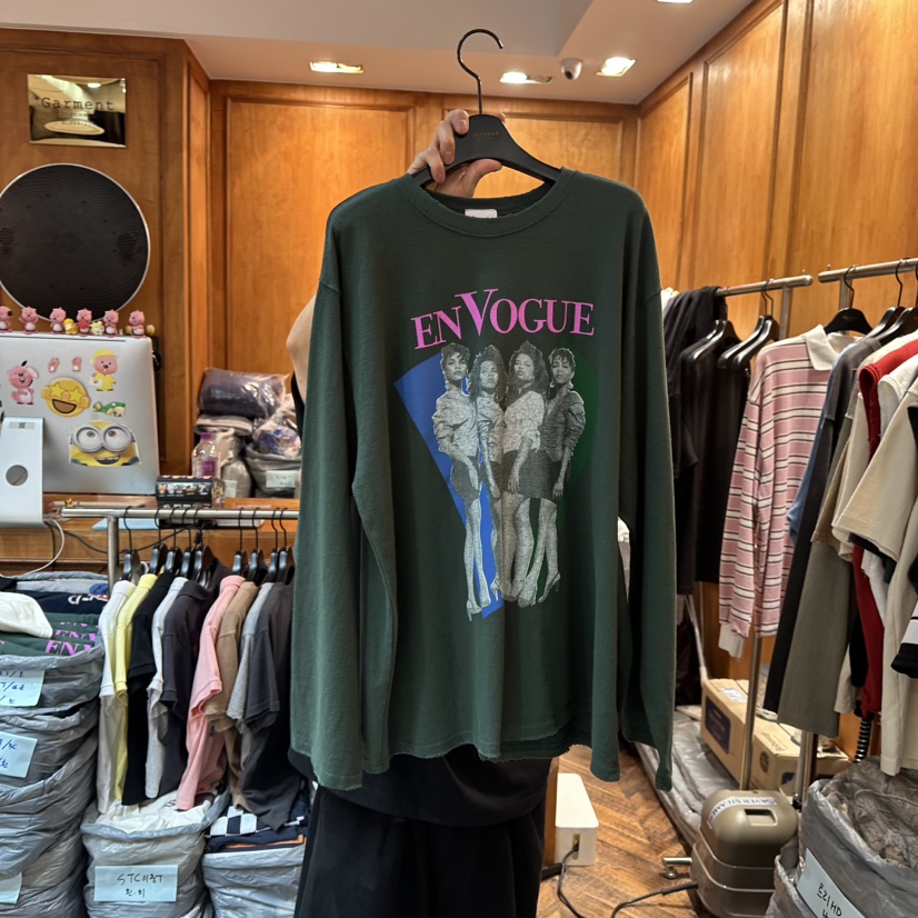 GARMENT-P東大門㊣直郵女裝新品時尚推薦休閑職業人氣長袖T恤GARMENT長袖T恤圖色2