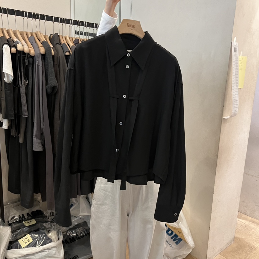 LA MAGIE FEMME東大門㊣直郵女裝新款真品休閑襯衫蕾絲衫Lamagie Femme襯衫/蕾絲衫圖色3
