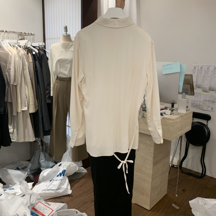 UNDERSTANDING韓國直郵㊣女士新款時尚休閑推薦襯衫蕾絲衫口袋UNDERSTANDING襯衫/蕾絲衫