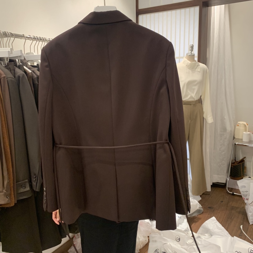 UNDERSTANDING東大門㊣直郵女裝新款推薦25秋冬熱賣夾克含腰繩UNDERSTANDING夾克
