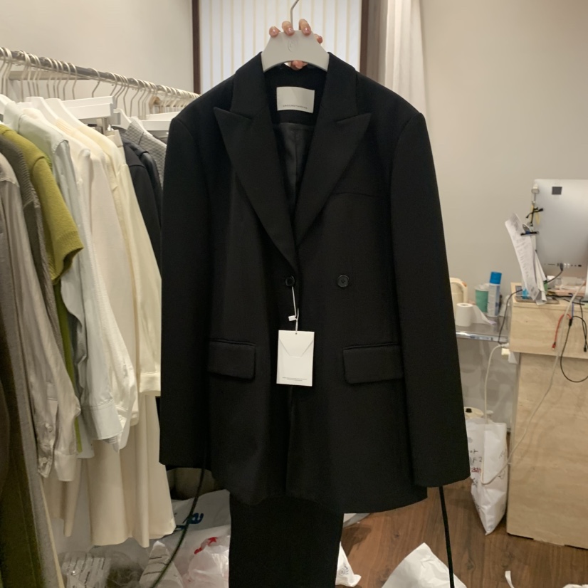 UNDERSTANDING東大門㊣直郵女裝新款推薦25秋冬熱賣夾克含腰繩UNDERSTANDING夾克圖色2
