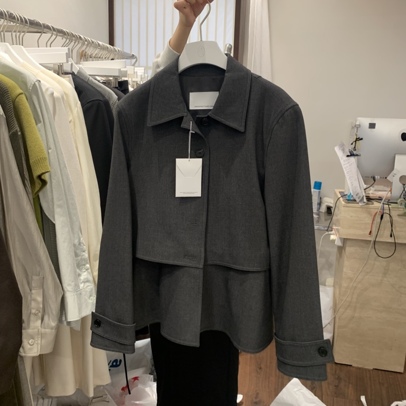 UNDERSTANDING韓國代購㊣女士新款職業推薦人氣25秋冬真品夾克UNDERSTANDING夾克圖色3