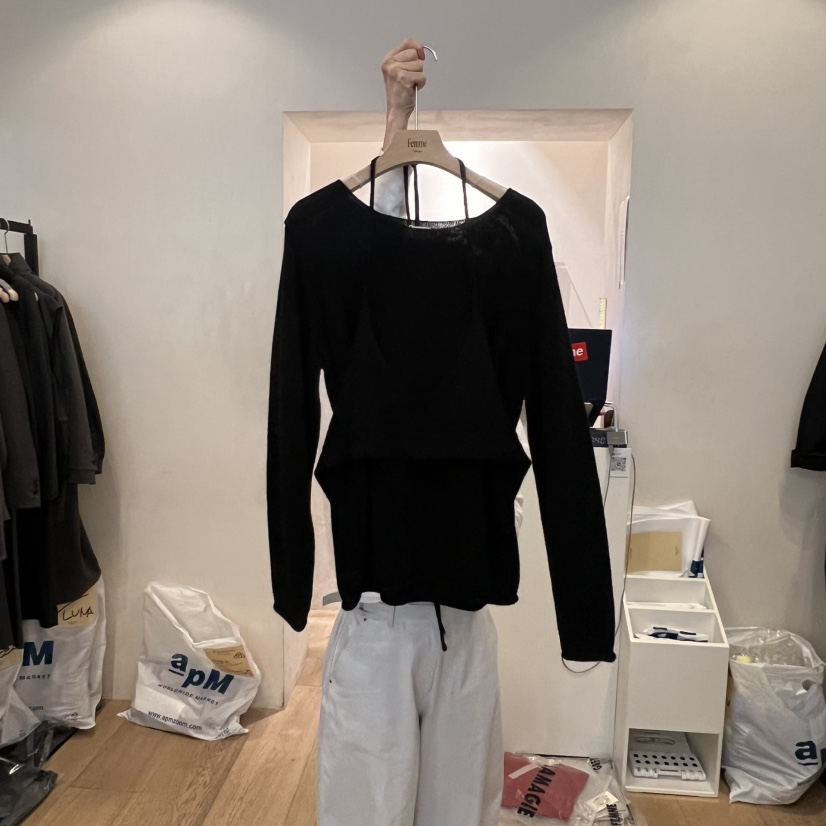 LA MAGIE FEMME東大門㊣代購女士新款25秋冬休閑真品套裝Lamagie Femme套裝圖色3