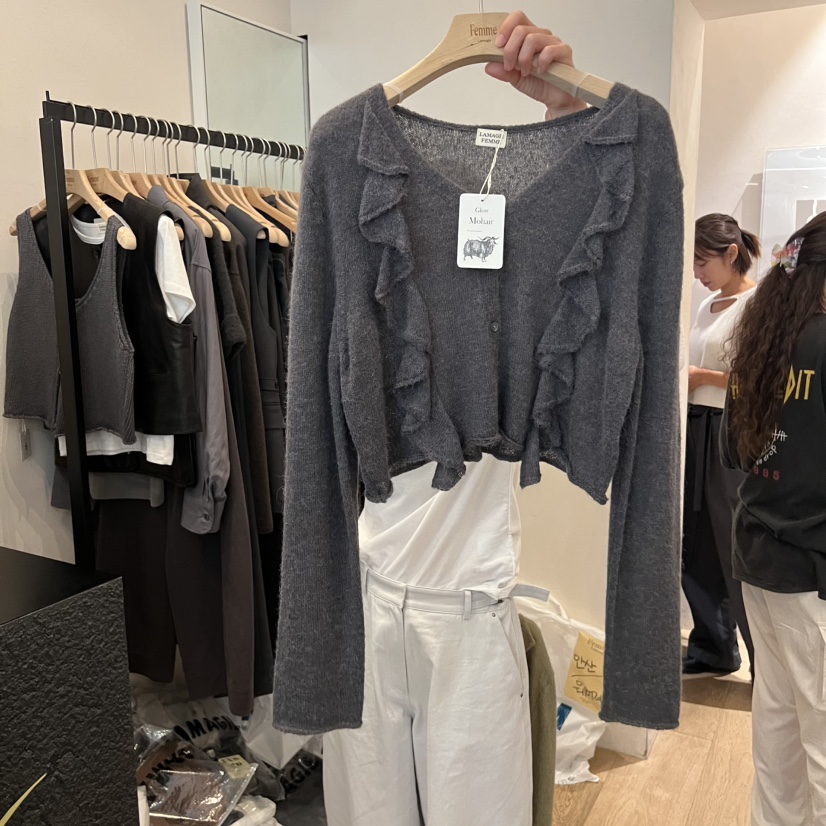 LA MAGIE FEMME東大門㊣實拍女裝新品時尚人氣休閑針織衫Lamagie Femme針織衫圖色2
