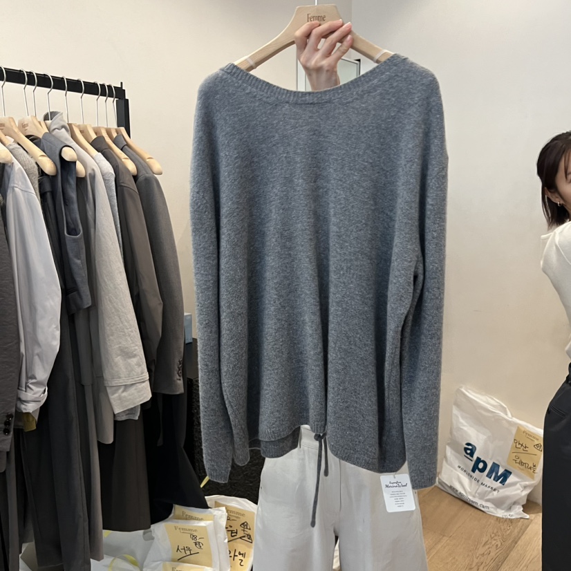 LA MAGIE FEMME韓國代購㊣女裝新品推薦人氣休閑時尚針織衫Lamagie Femme針織衫
