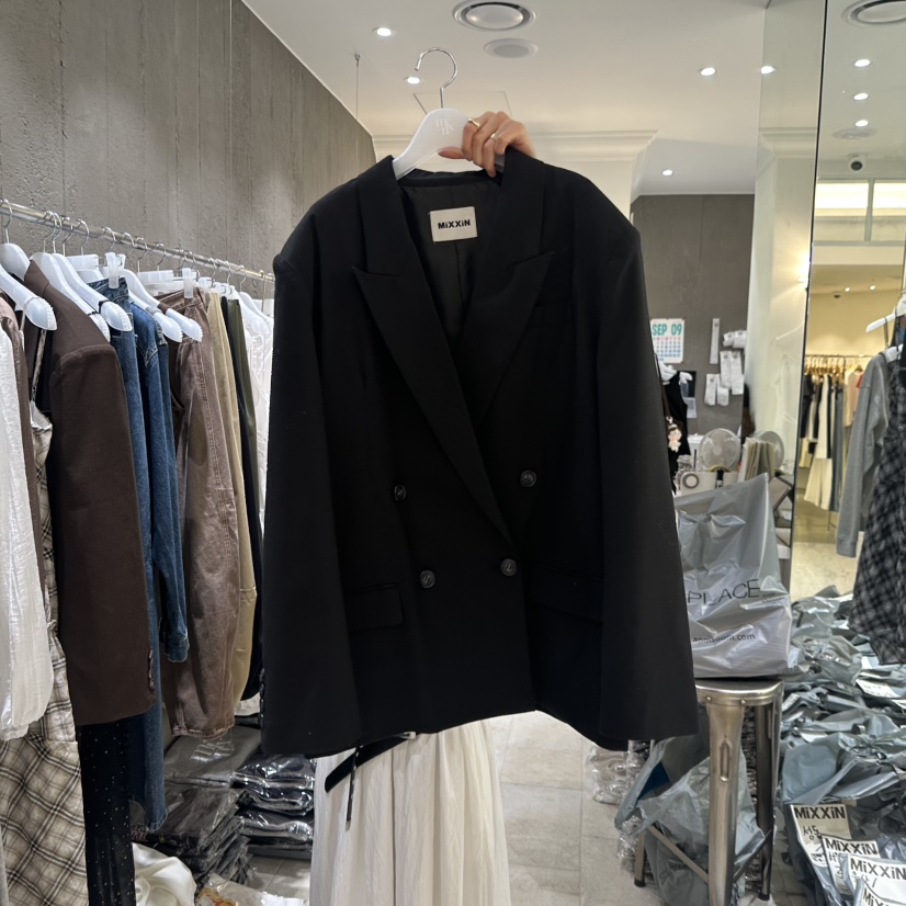 MIXXIN東大門㊣直郵女裝新品時尚人氣休閑熱賣夾克羊毛絲綢MIXXIN夾克圖色2