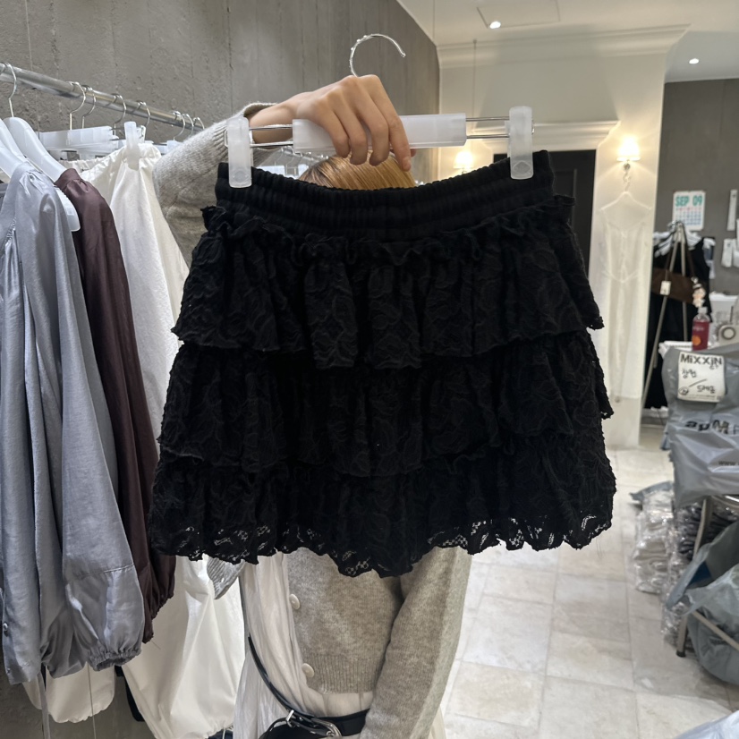 MIXXIN東大門㊣直郵女裝新品熱賣時尚25秋冬真品休閑裙褲蕾絲MIXXIN裙褲